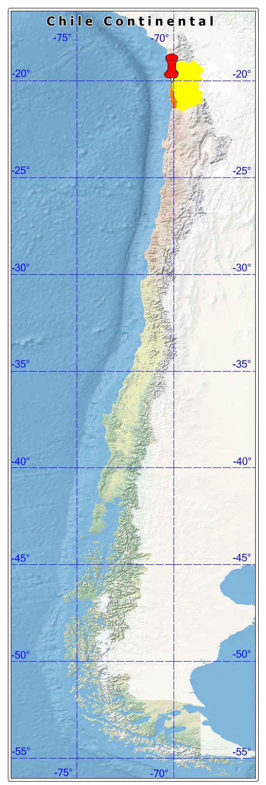 ubicación de la comuna de Iquique