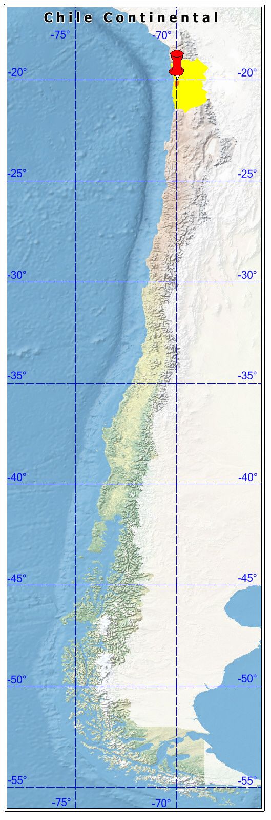 ubicación de la comuna de Alto Hospicio