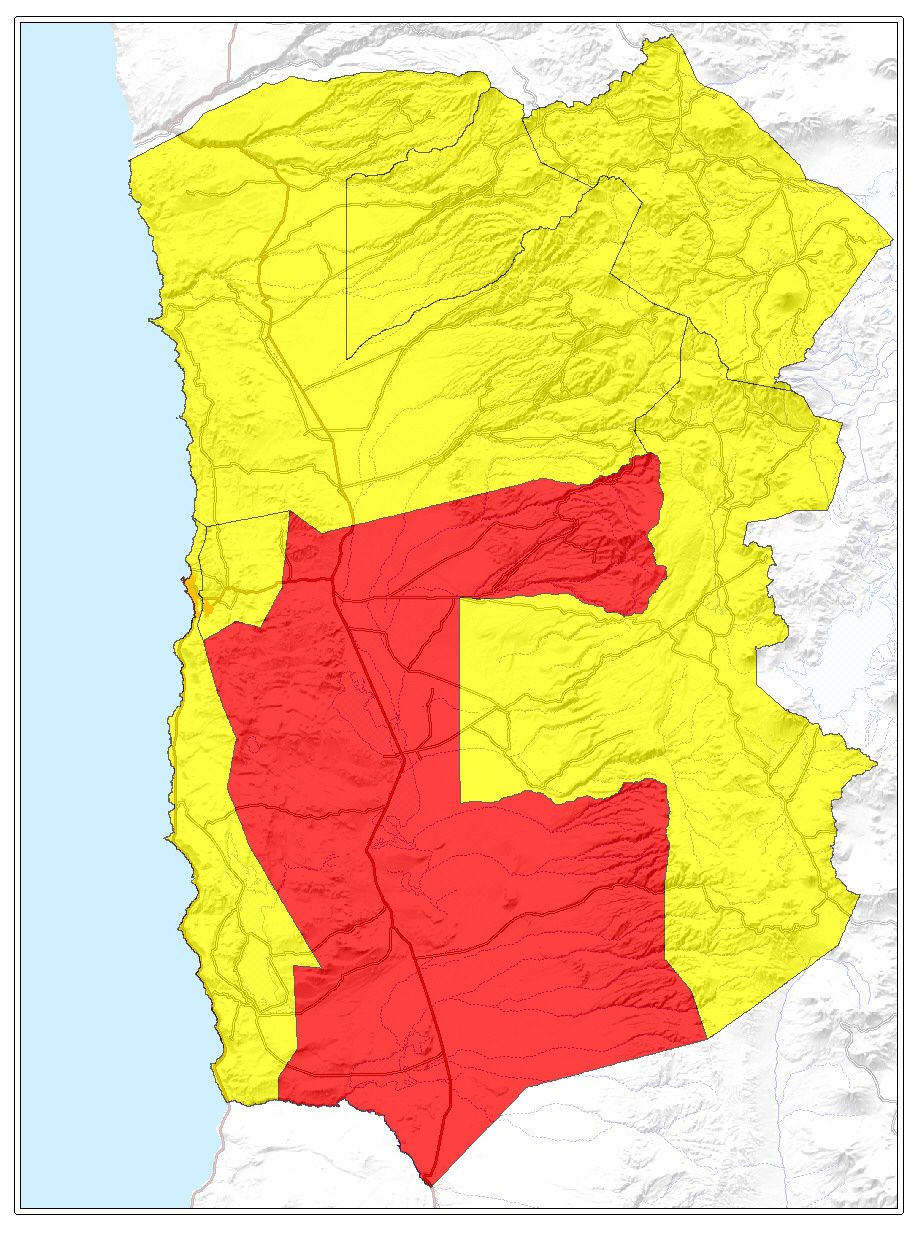 ubicación de la comuna de Pozo Almonte