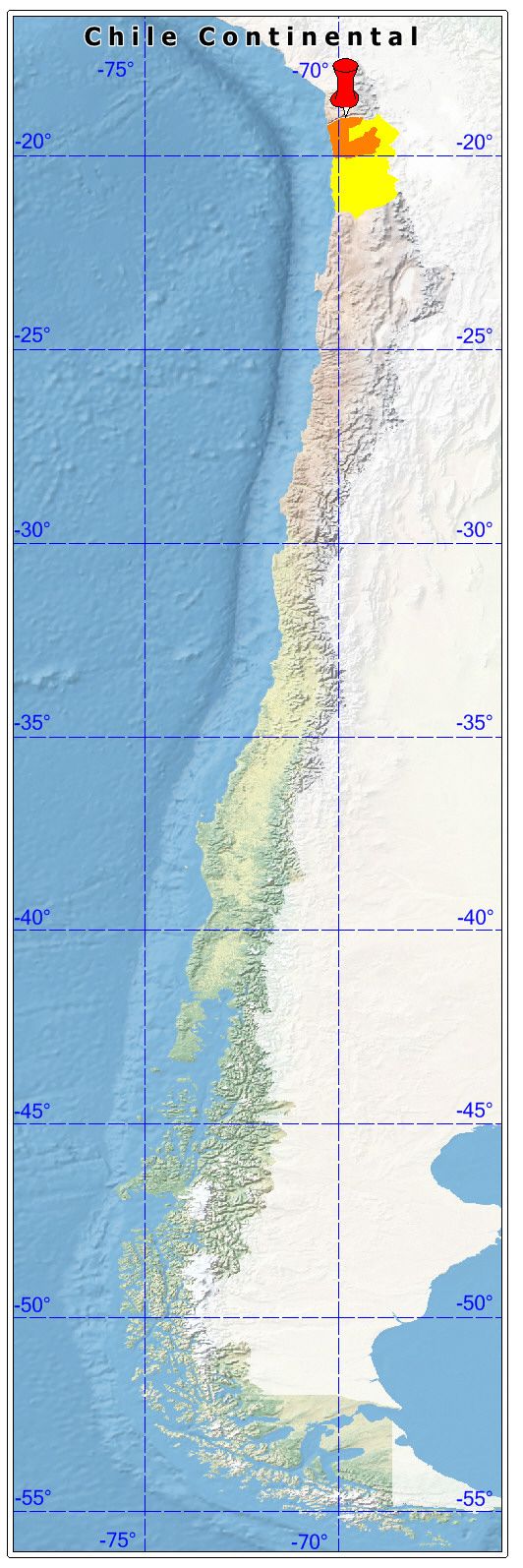 ubicación de la comuna de Huara