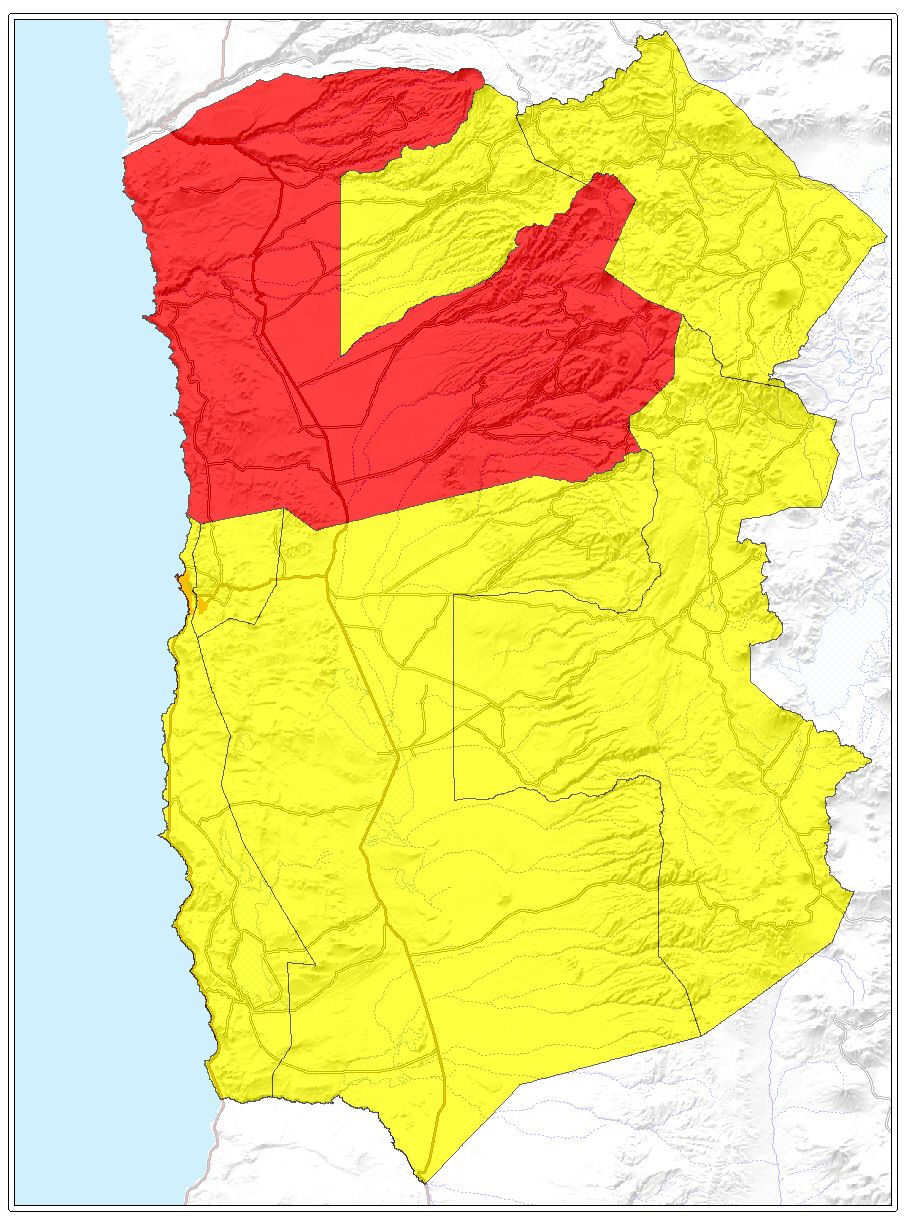 ubicación de la comuna de Huara