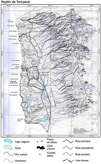 Mapa en formato pdf cono fondo blanco coloreado