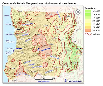 Mapa de isotermas