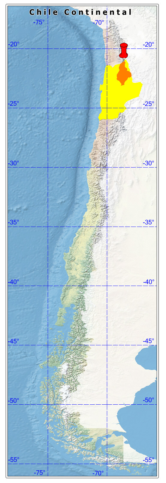 ubicación de la comuna de Calama
