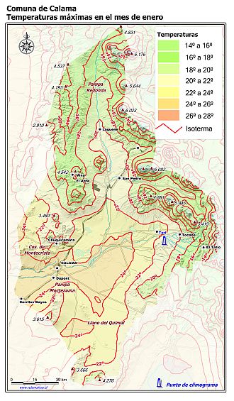 Mapa de isotermas
