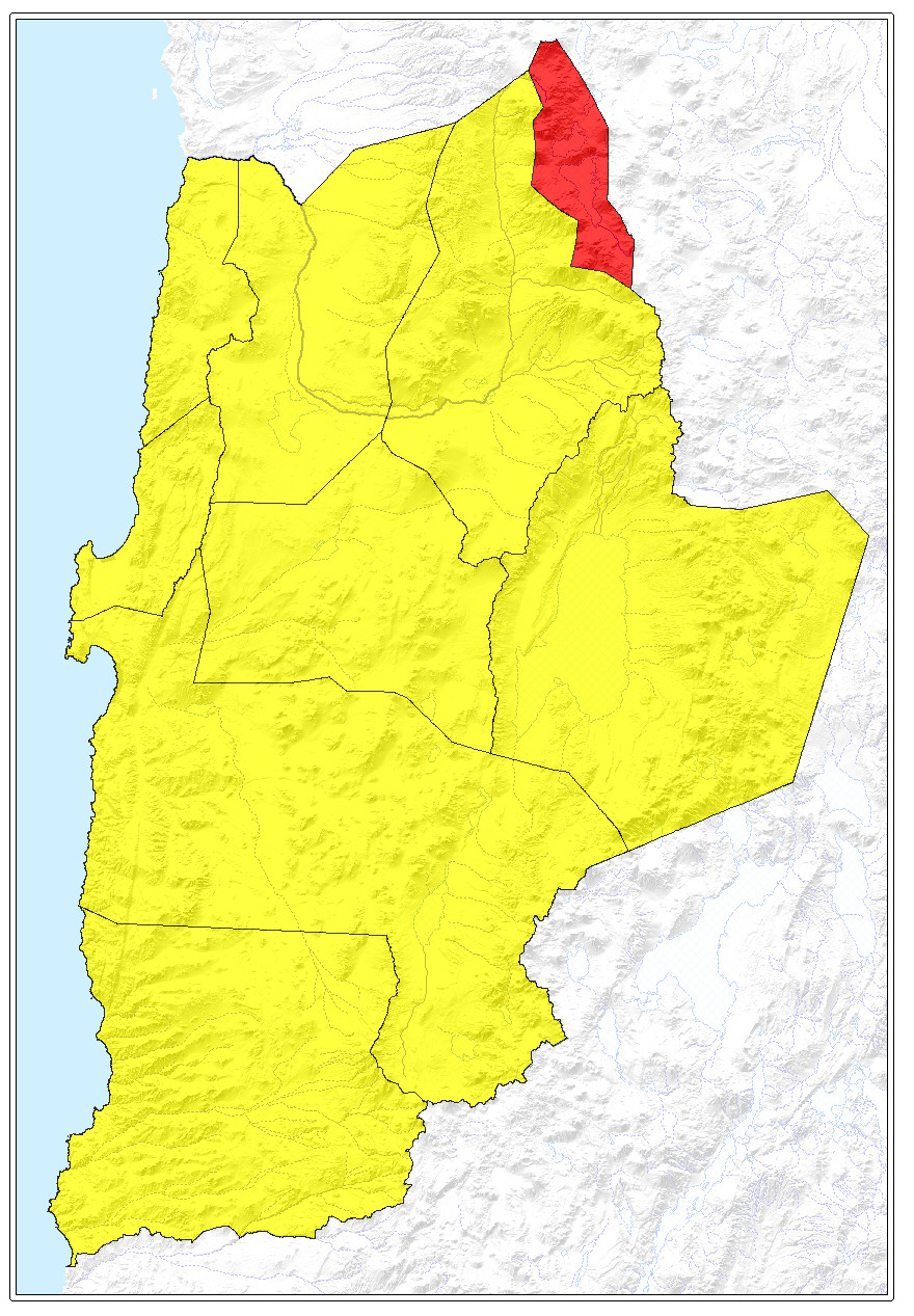 ubicación de la comuna de Ollagüe