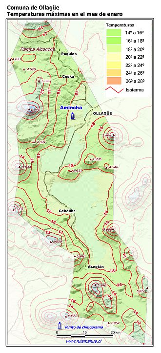 Mapa de isotermas