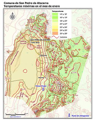 Mapa de isotermas