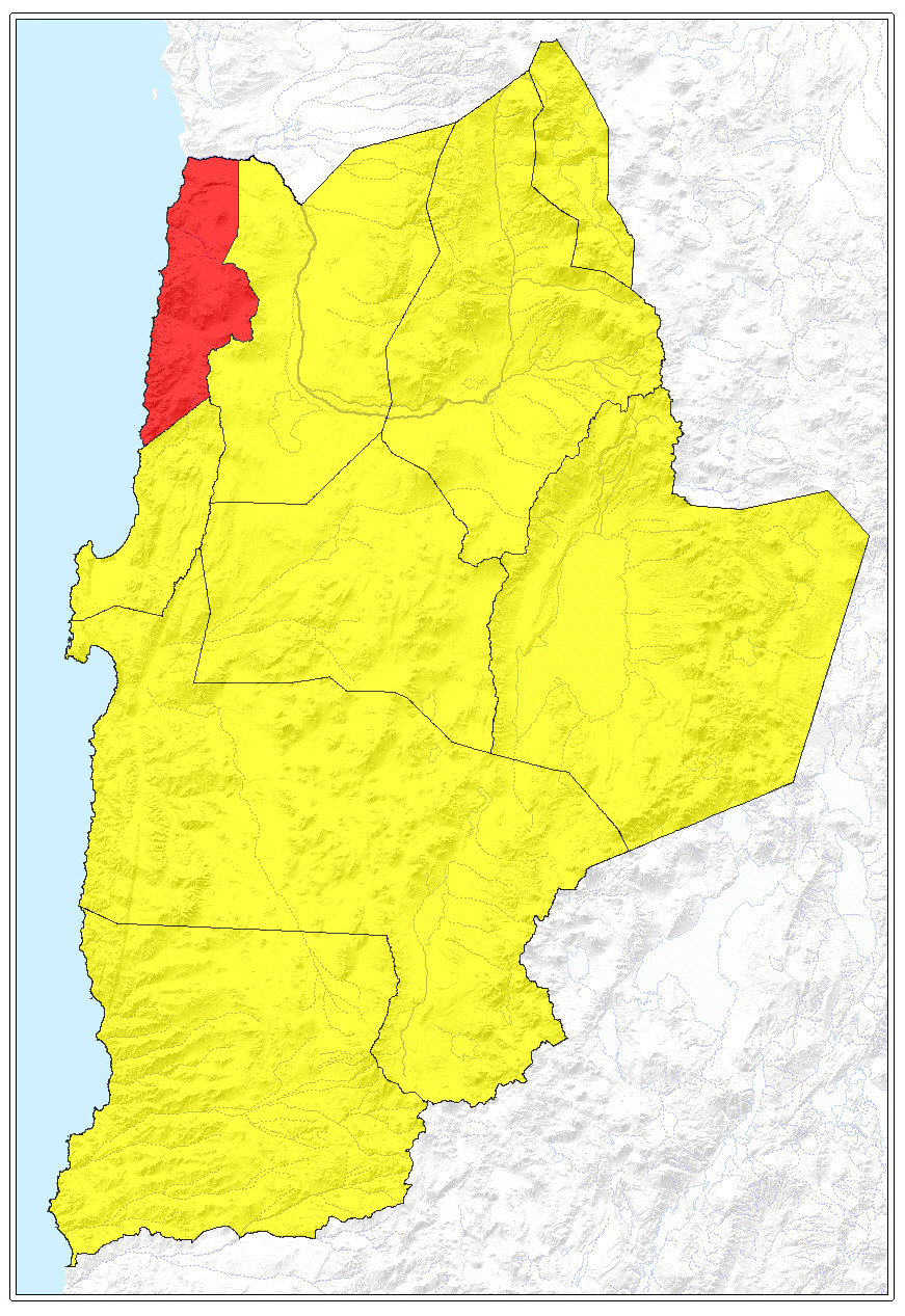 ubicación de la comuna de Tocopilla