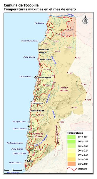 Mapa de isotermas