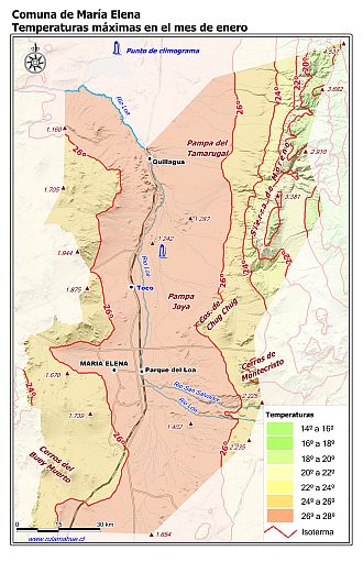 Mapa de isotermas