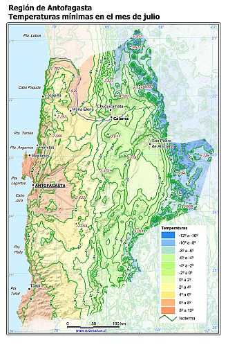 Mapa de isotermas