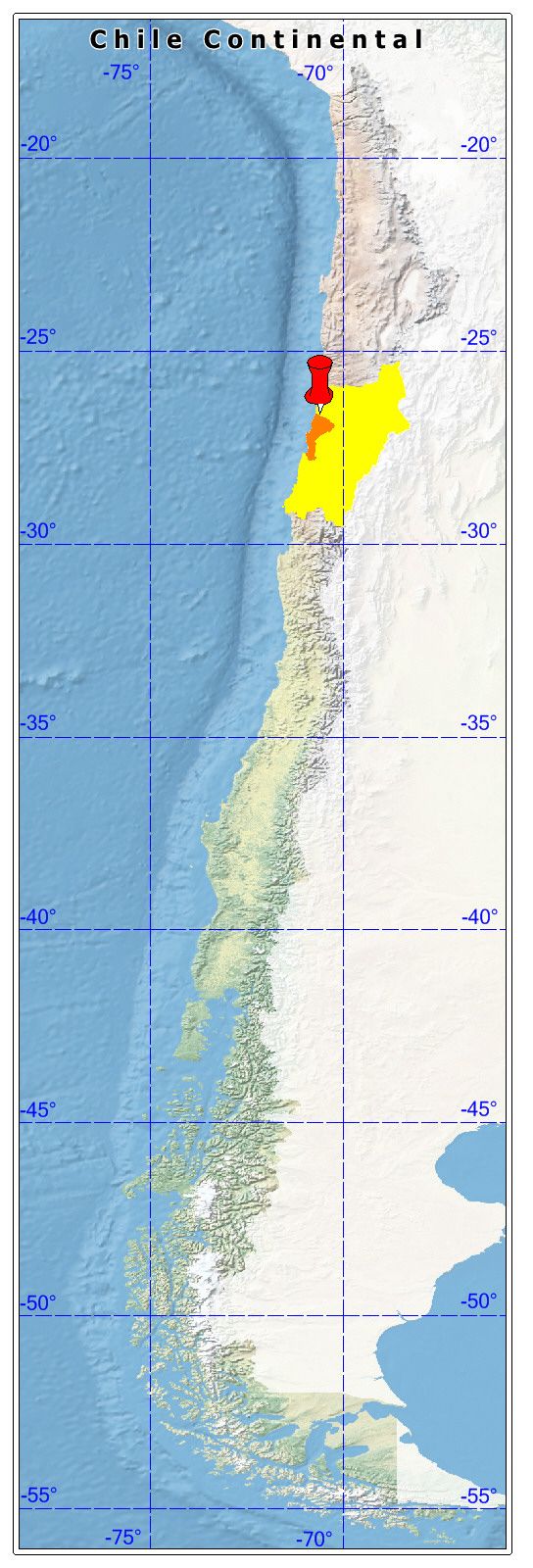 ubicación de la comuna de Caldera