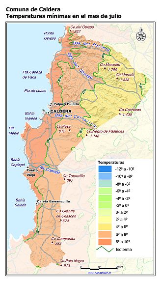 Mapa de isotermas