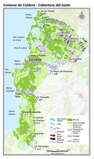Mapa de la cobertura del suelo