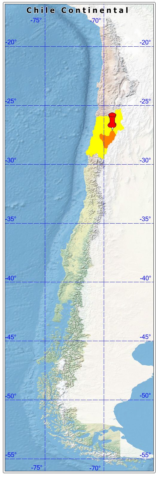 ubicación de la comuna de Tierra Amarilla