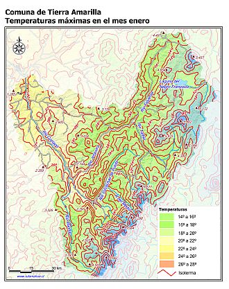 Mapa de isotermas