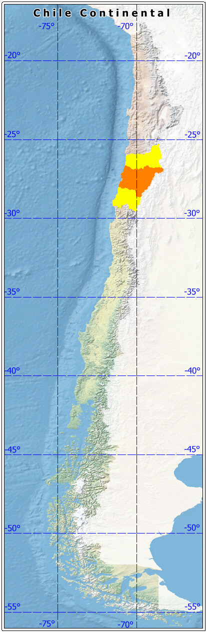 ubicación de la provincia de Copiapó