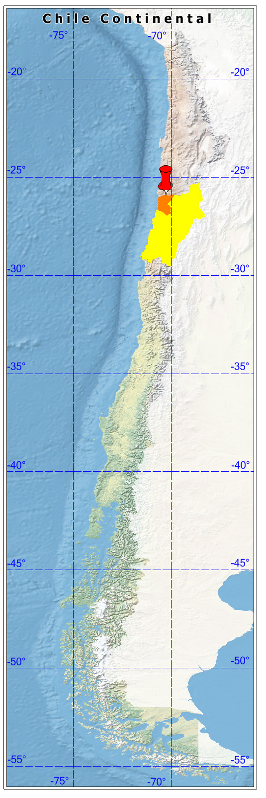 ubicación de la comuna de Chañaral