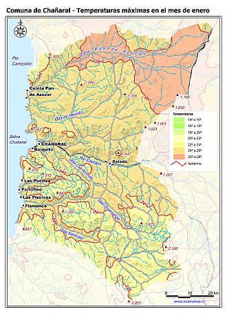 Mapa de isotermas