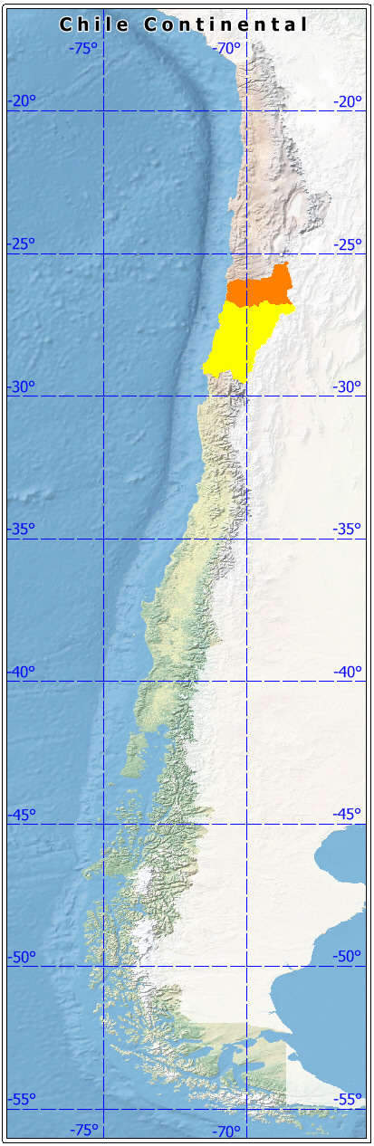 ubicación de la provincia de Chañaral