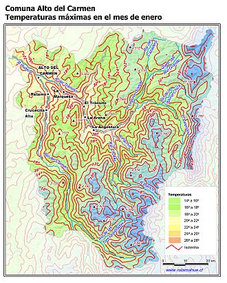 Mapa de isotermas