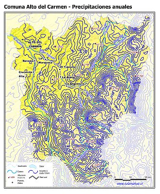 Mapa de isoyetas