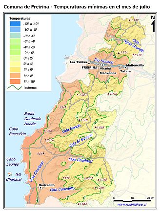 Mapa de isotermas