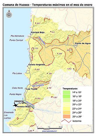 Mapa de isotermas