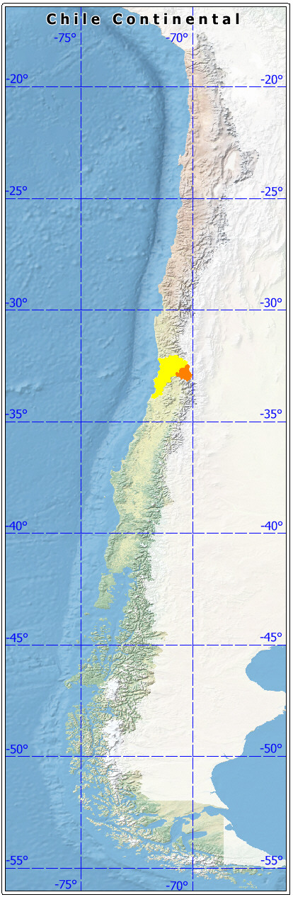 ubicación de la Provincia de Los Andes