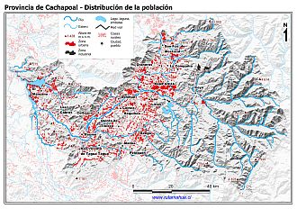 Mapa de la distribución población