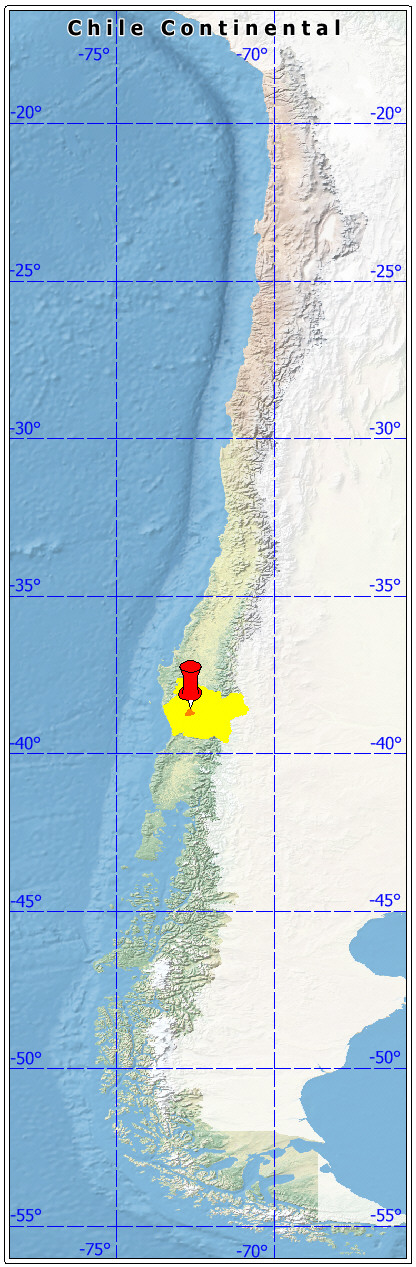 ubicación de la comuna de Temuco