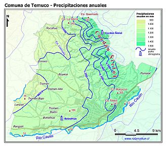 Mapa de isoyetas