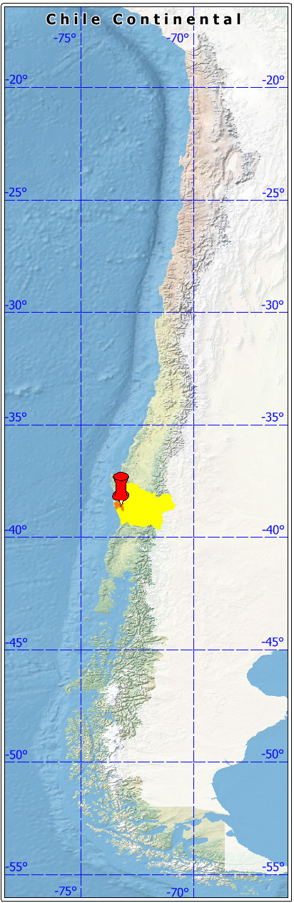 ubicación de la comuna de Carahue