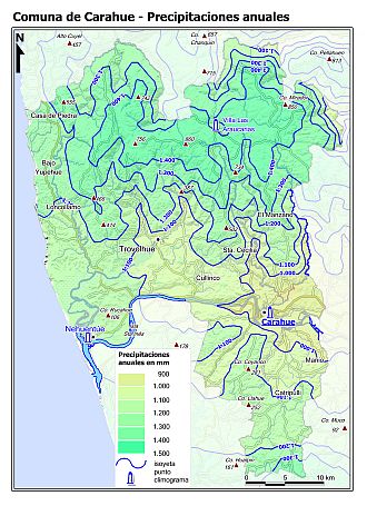 Mapa de isoyetas