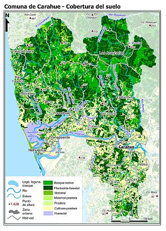 Mapa de la s coberturas del suelo