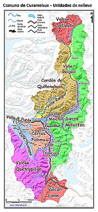Mapa de las unidades de relieve