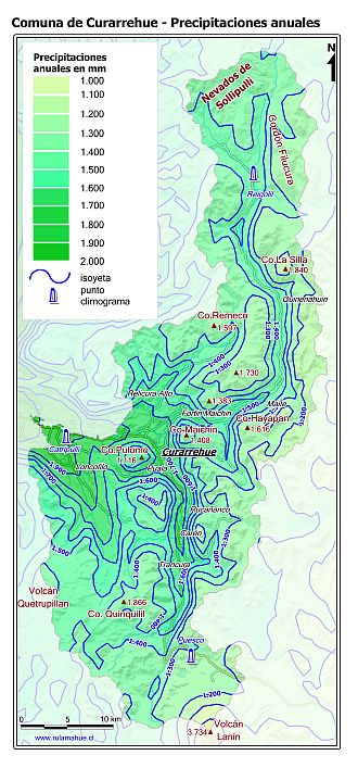 Mapa de isoyetas
