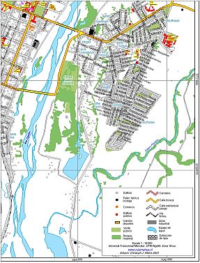 Plano mediano de la ciudad de Lautaro