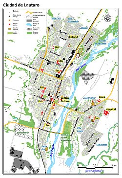 Miniplano de la ciudad de Lautaro