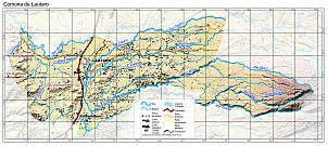 Mapa pequeño de la comuna de Lautaro en formato PDF