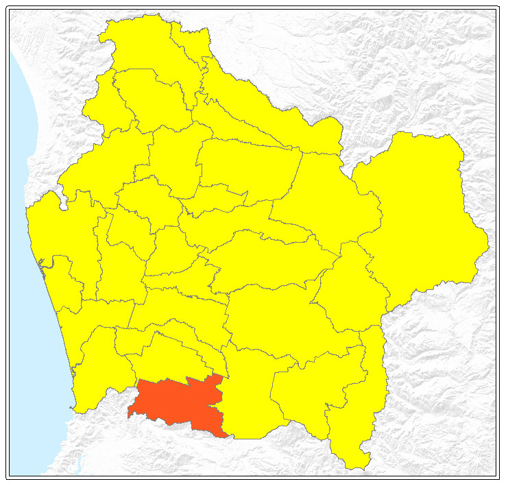 ubicación de la comuna de Loncoche
