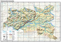 Mapa pequeño de la comuna de Loncoche en formato PDF