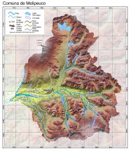Mapa pequeño de la comuna de Melipeuco en formato PDF