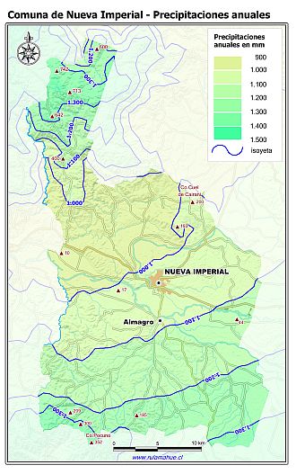 Mapa de isoyetas