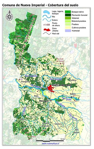 Mapa de la cobertura de los suelos