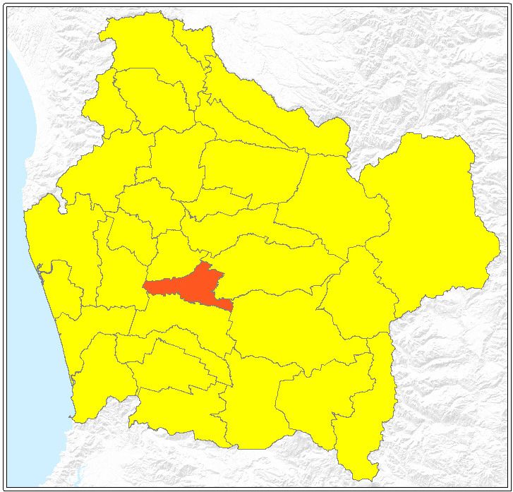 ubicación de la comuna de Padre Las Casas