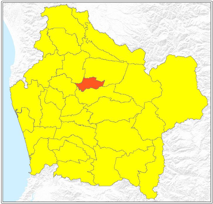 ubicación de la comuna de Perquenco