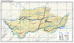 Mapa pequeño de la comuna de Perquenco en formato PDF