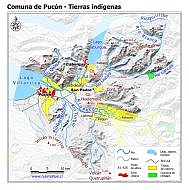 Mapa con las superficies de tierras indígenas